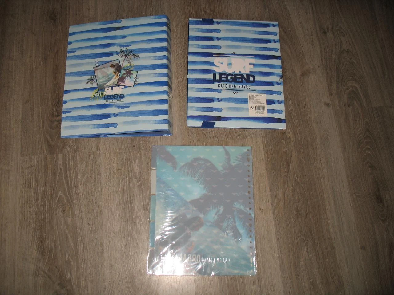 LOTE DE 3 ITENS ESCOLARES: PASTA + BOLSA + DIVISÓRIAS - SURF LEGEND – photo 2